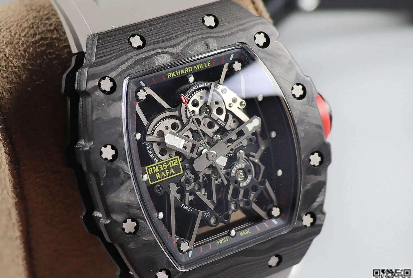 Richard Mille RM035 KV Factory 1:1 Best Edition Replica Watch V3 Carbon Fiber Case