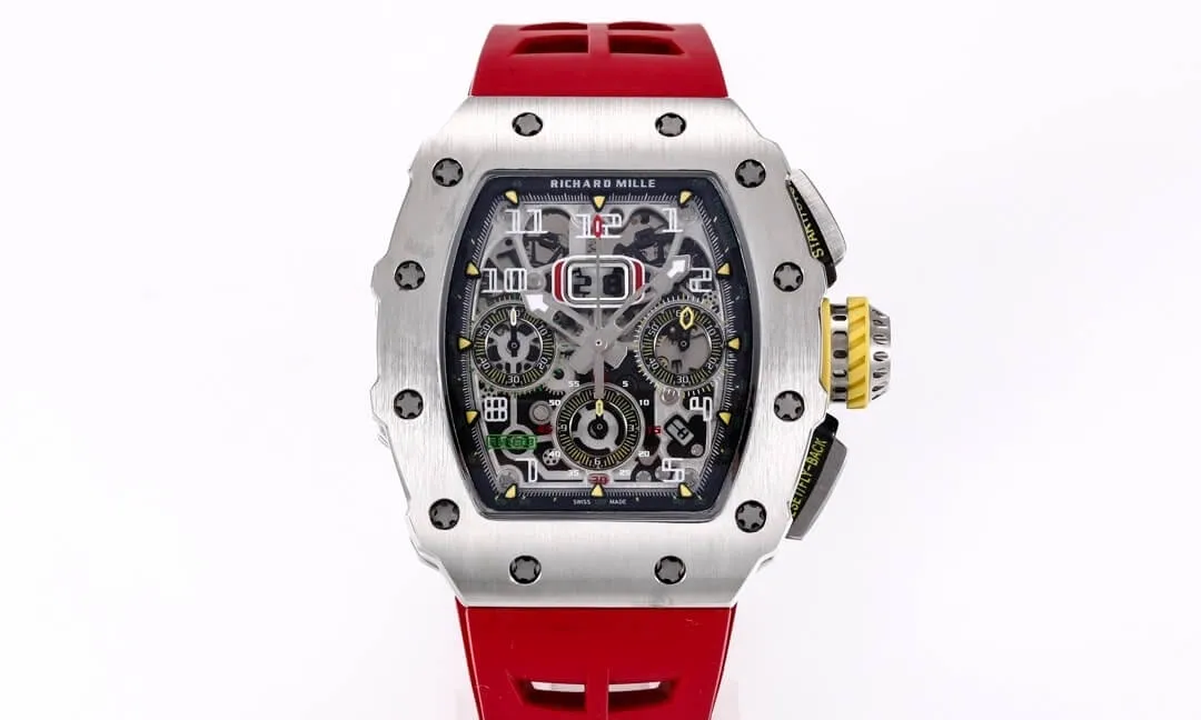 Richard Mille RM11-03RG KV Factory 1:1 Best Edition Replica Watch Red Rubber Strap
