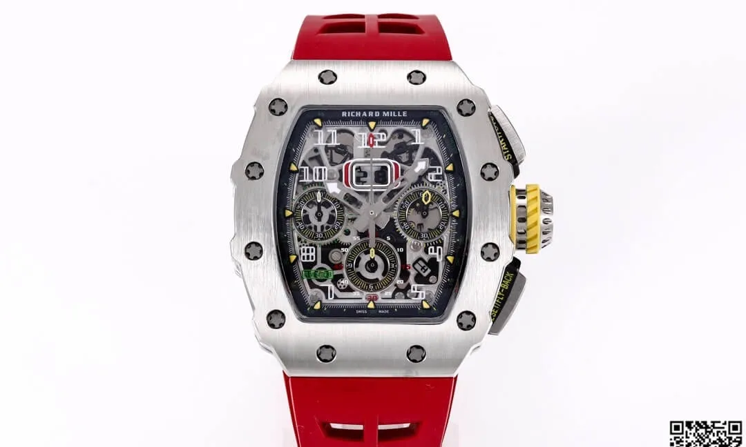 Richard Mille RM11-03RG KV Factory 1:1 Best Edition Replica Watch Red Rubber Strap