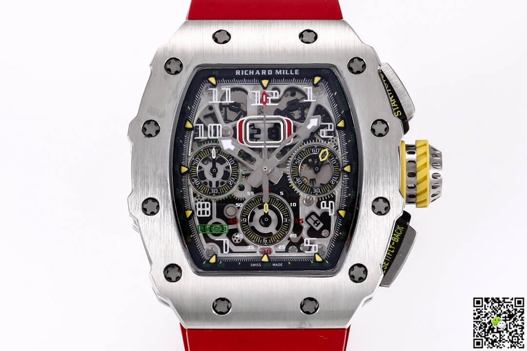Richard Mille RM11-03RG KV Factory 1:1 Best Edition Replica Watch Red Rubber Strap