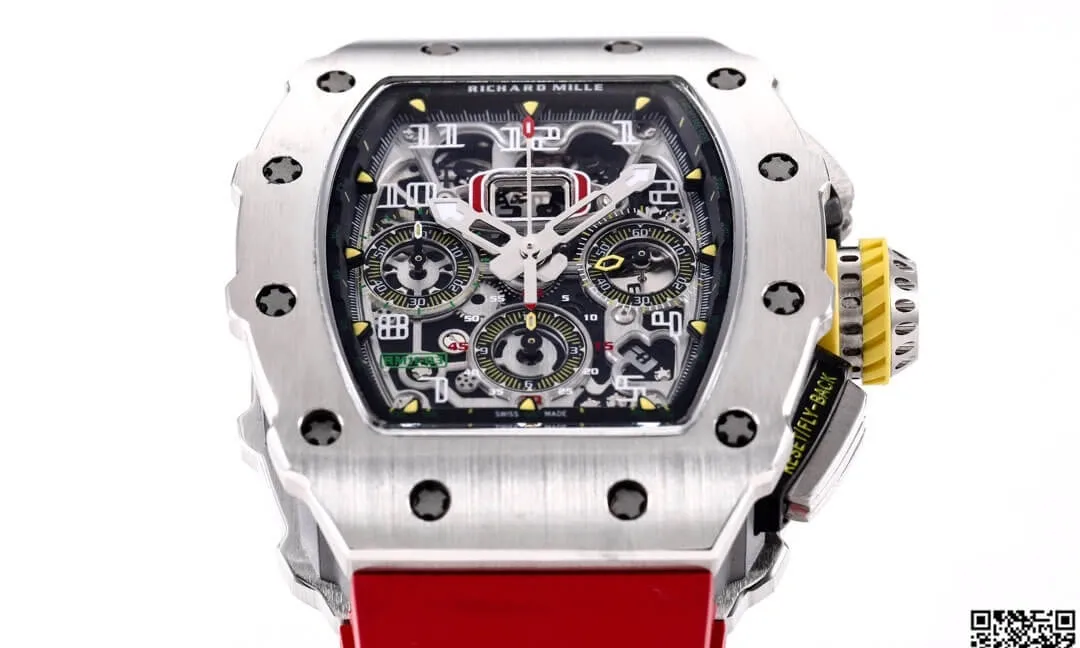 Richard Mille RM11-03RG KV Factory 1:1 Best Edition Replica Watch Red Rubber Strap