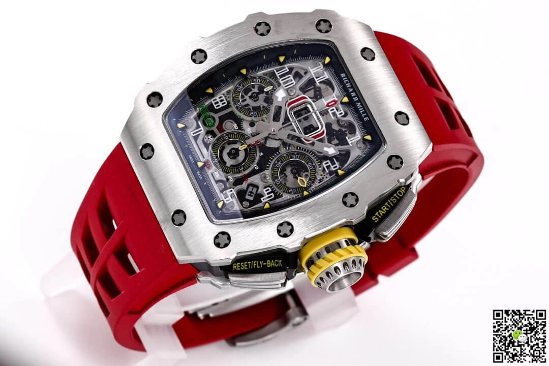 Richard Mille RM11-03RG KV Factory 1:1 Best Edition Replica Watch Red Rubber Strap