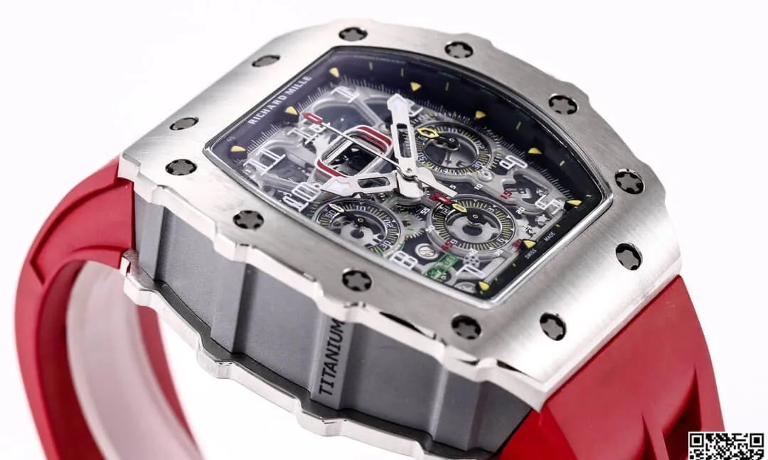 Richard Mille RM11-03RG KV Factory 1:1 Best Edition Replica Watch Red Rubber Strap