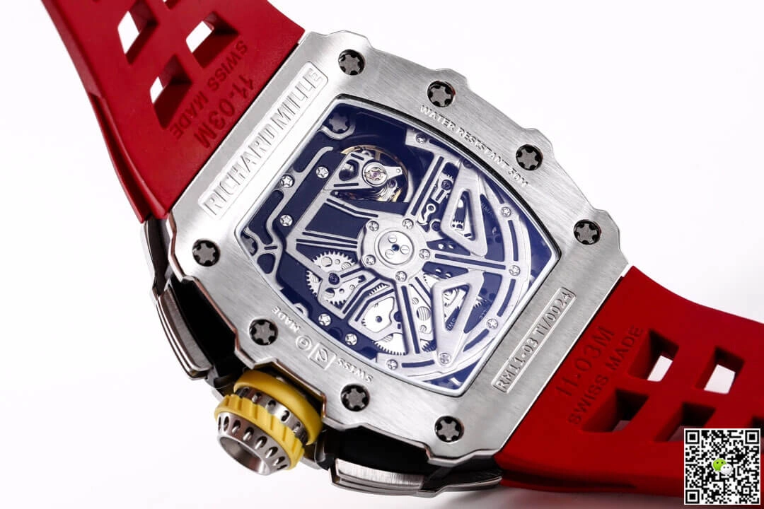 Richard Mille RM11-03RG KV Factory 1:1 Best Edition Replica Watch Red Rubber Strap