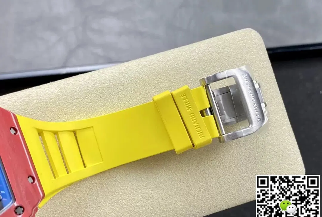 Richard Mille RM35-02 T+ Factory 1:1 Best Edition Replica Watch Yellow Rubber Strap