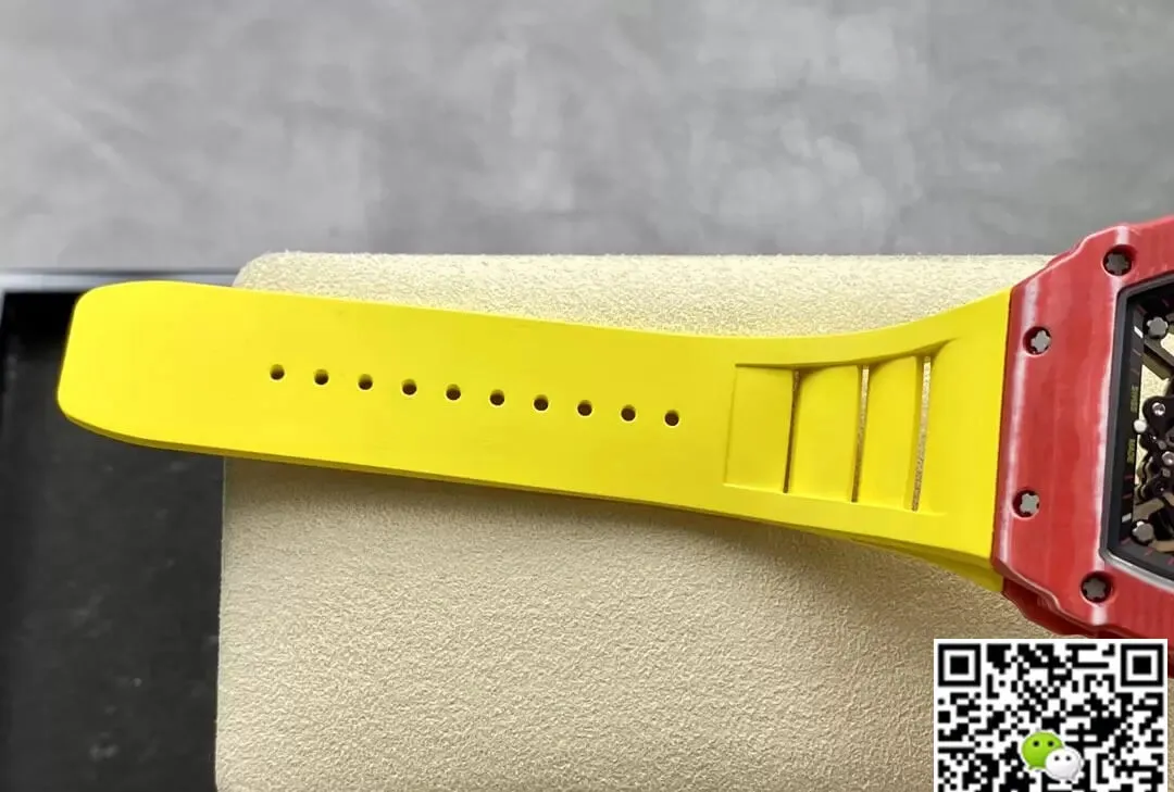 Richard Mille RM35-02 T+ Factory 1:1 Best Edition Replica Watch Yellow Rubber Strap