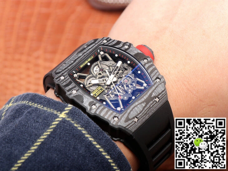 Richard Mille RM35-02 ZF Factory 1:1 Best Edition Replica Watch Black Rubber Strap