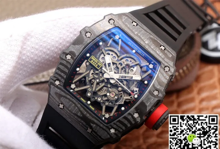 Richard Mille RM35-02 ZF Factory 1:1 Best Edition Replica Watch Black Rubber Strap