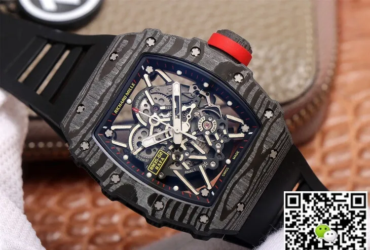 Richard Mille RM35-02 ZF Factory 1:1 Best Edition Replica Watch Black Rubber Strap