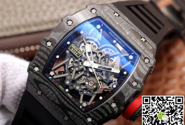 Richard Mille RM35-02 ZF Factory 1:1 Best Edition Replica Watch Black Rubber Strap