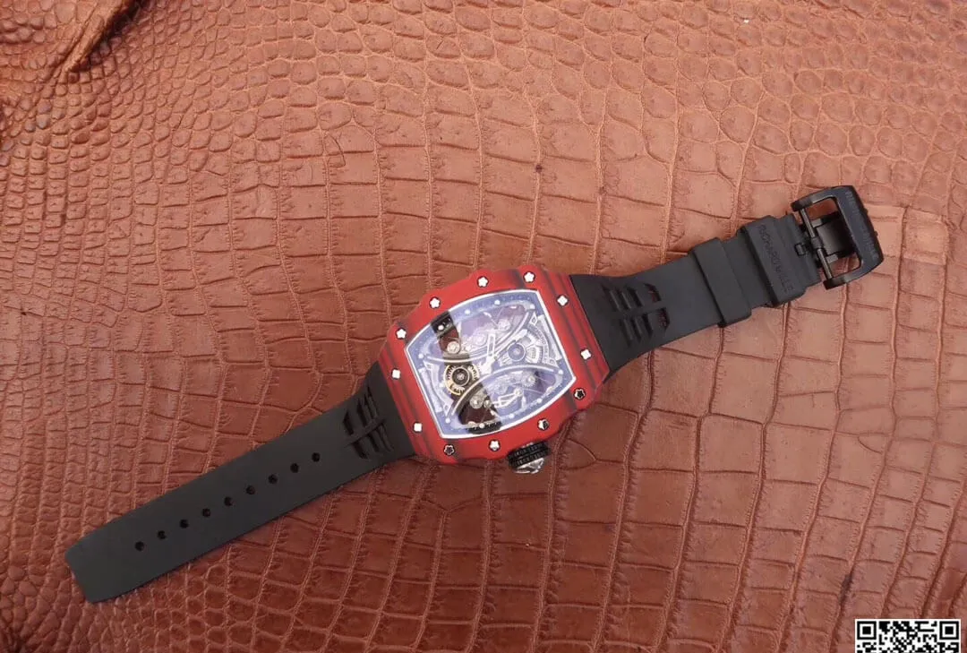 Richard Mille RM53-01 KV Factory 1:1 Best Edition Replica Watch Black Rubber Strap