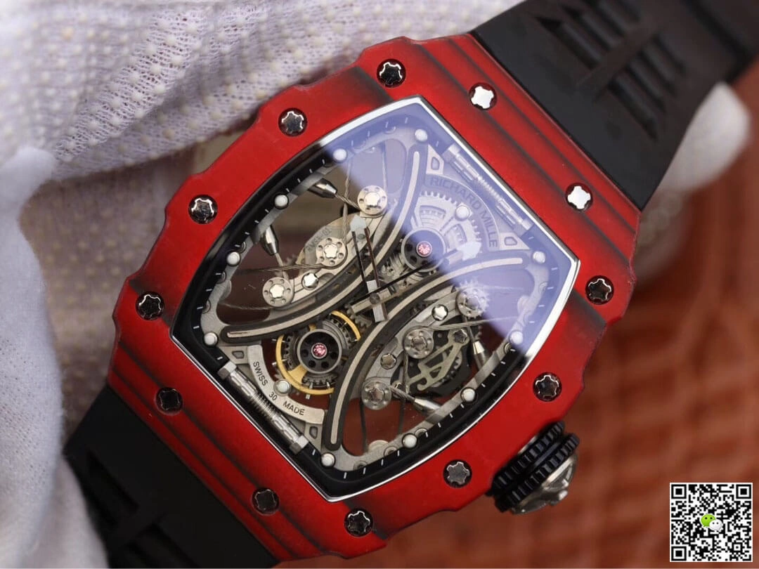 Richard Mille RM53-01 KV Factory 1:1 Best Edition Replica Watch Black Rubber Strap