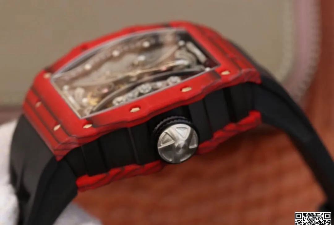 Richard Mille RM53-01 KV Factory 1:1 Best Edition Replica Watch Black Rubber Strap