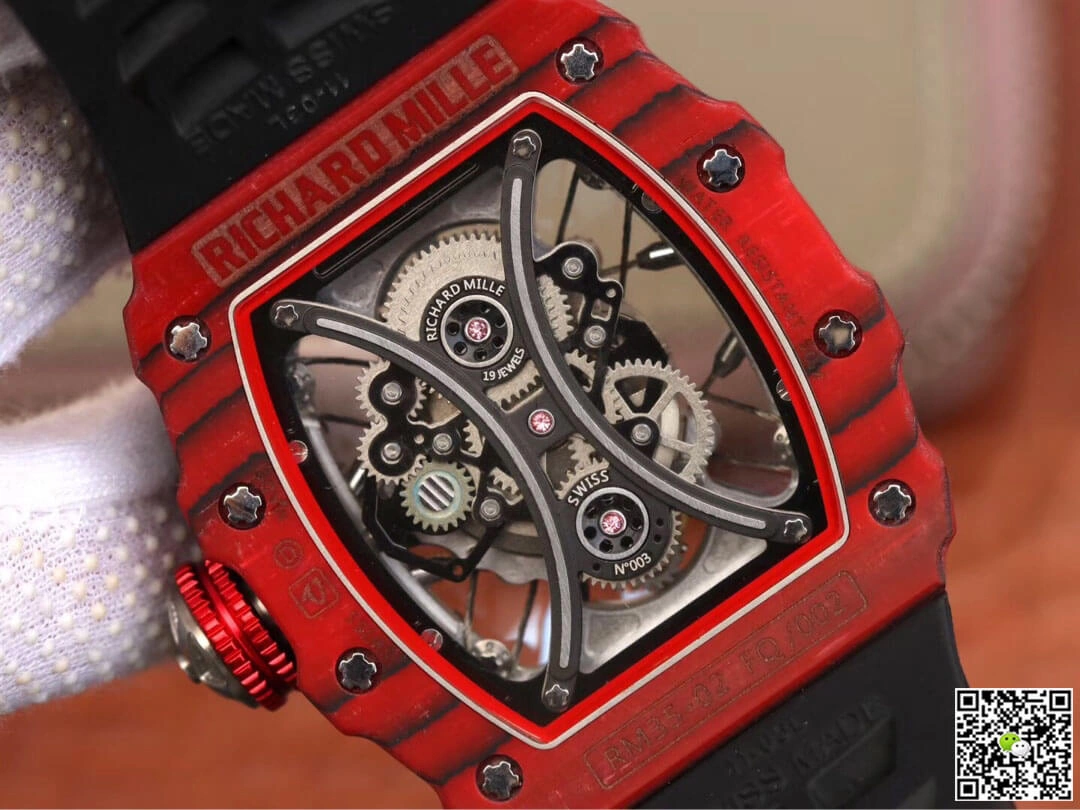 Richard Mille RM53-01 KV Factory 1:1 Best Edition Replica Watch Black Rubber Strap