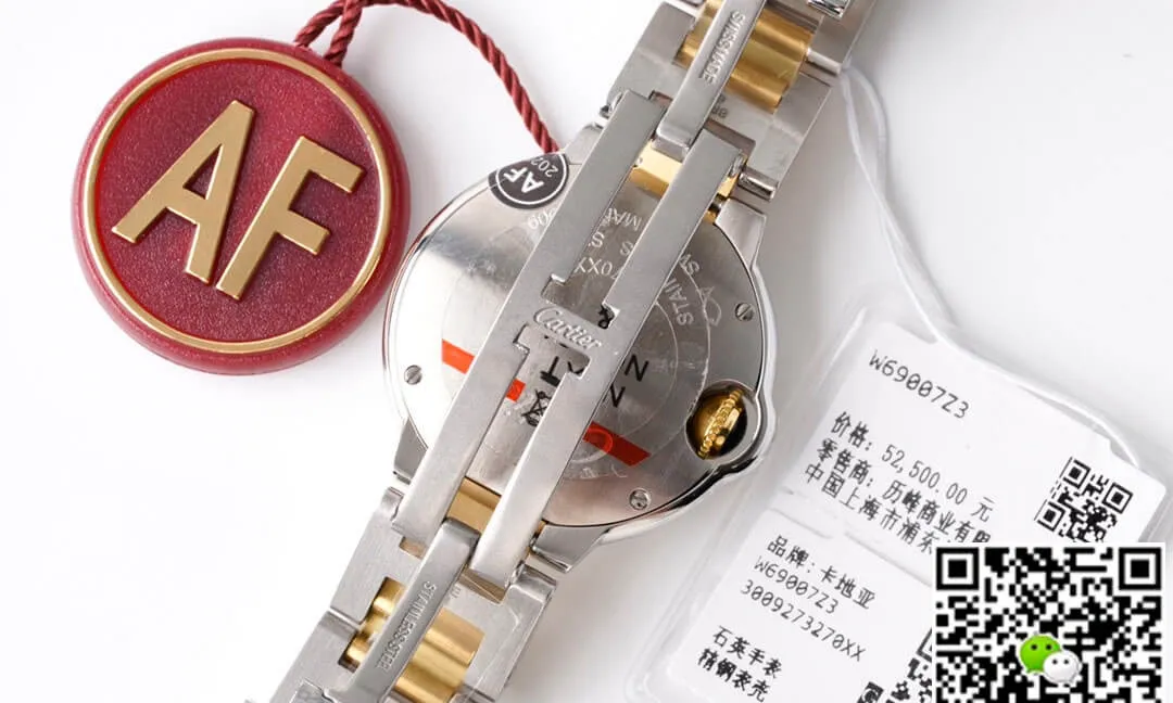 Ballon Bleu De Cartier 28MM W69007Z3 AF Factory 1:1 Best Edition Replica Watch Stainless Steel Bezel