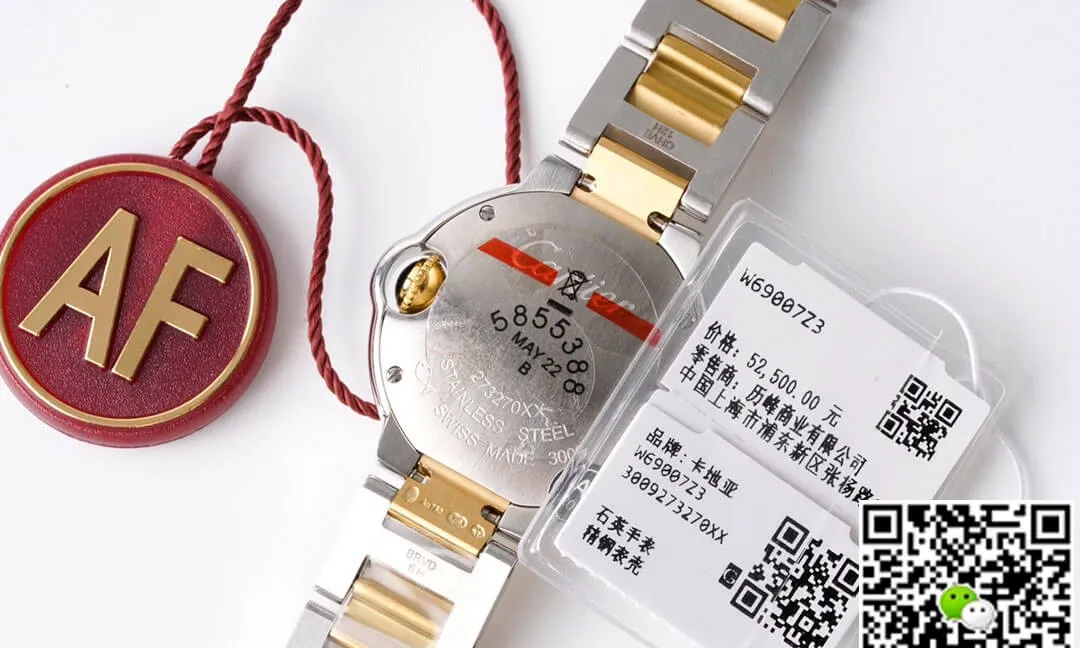 Ballon Bleu De Cartier 28MM W69007Z3 AF Factory 1:1 Best Edition Replica Watch Stainless Steel Bezel