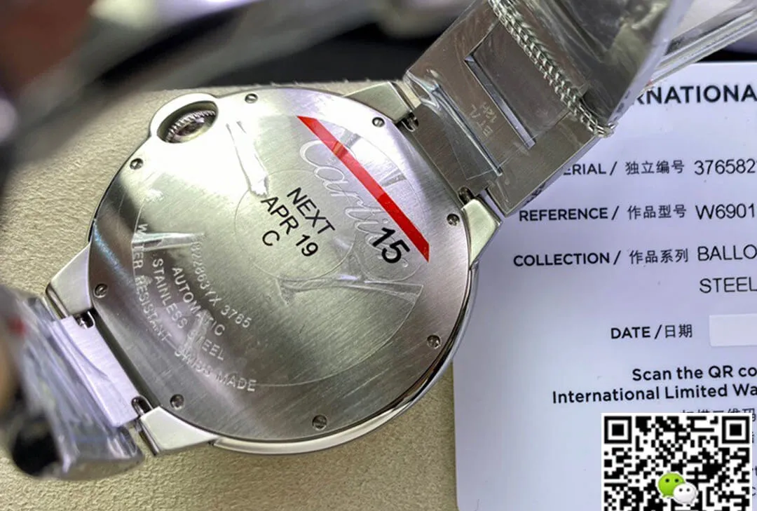 Ballon Bleu De Cartier 42MM W69012Z4 3K Factory 1:1 Best Edition Replica Watch Stainless Steel Bezel