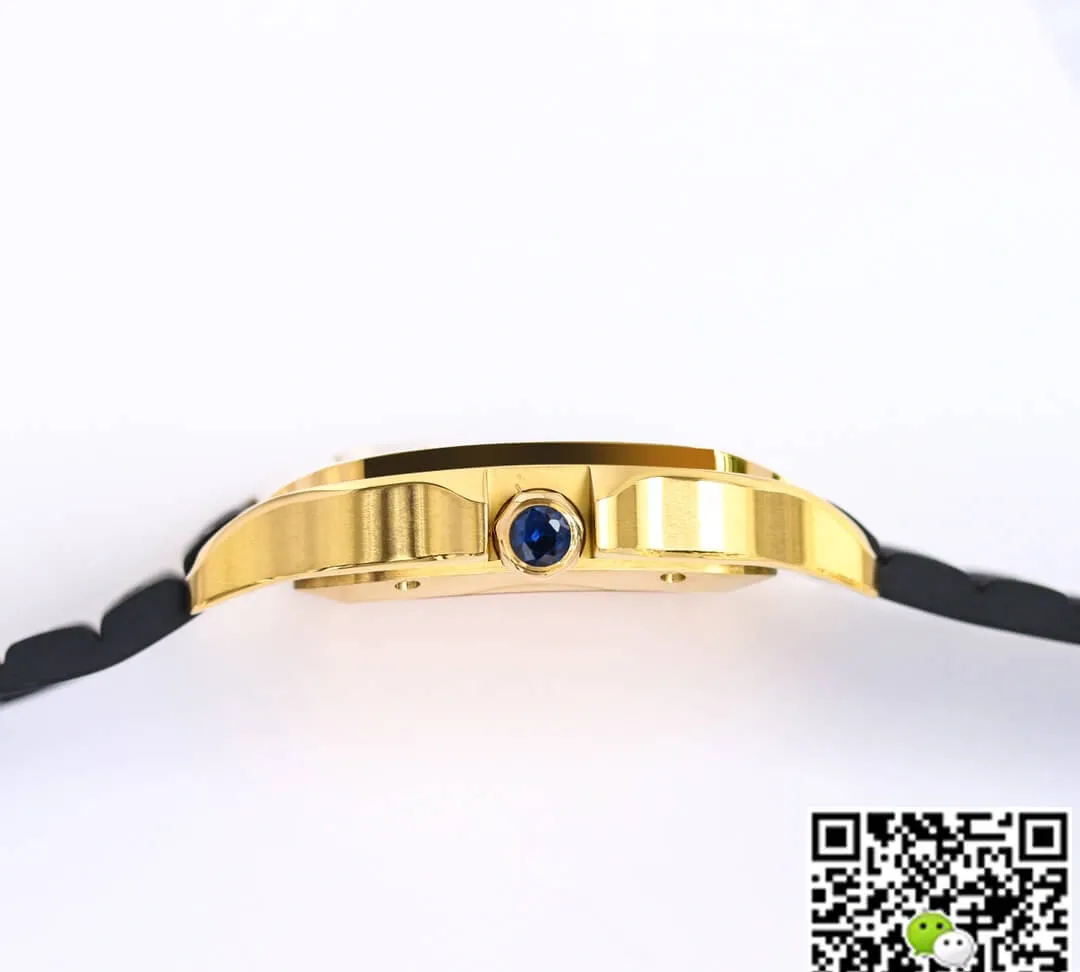 Cartier Santos WGSA0009 GF Factory 1:1 Best Edition Replica Watch V2 Yellow Gold Case
