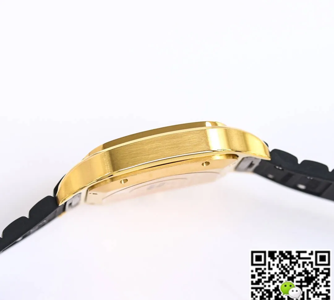 Cartier Santos WGSA0009 GF Factory 1:1 Best Edition Replica Watch V2 Yellow Gold Case