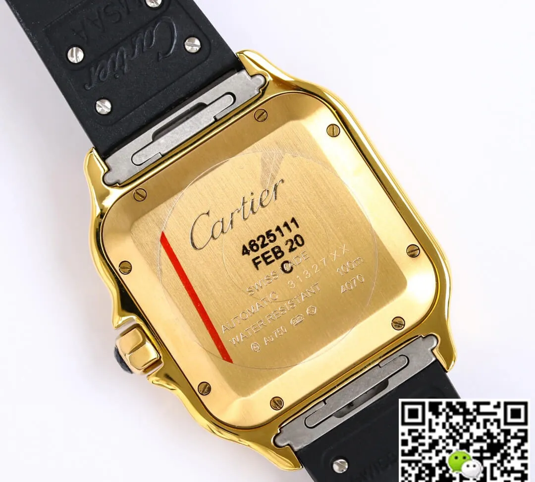 Cartier Santos WGSA0009 GF Factory 1:1 Best Edition Replica Watch V2 Yellow Gold Case