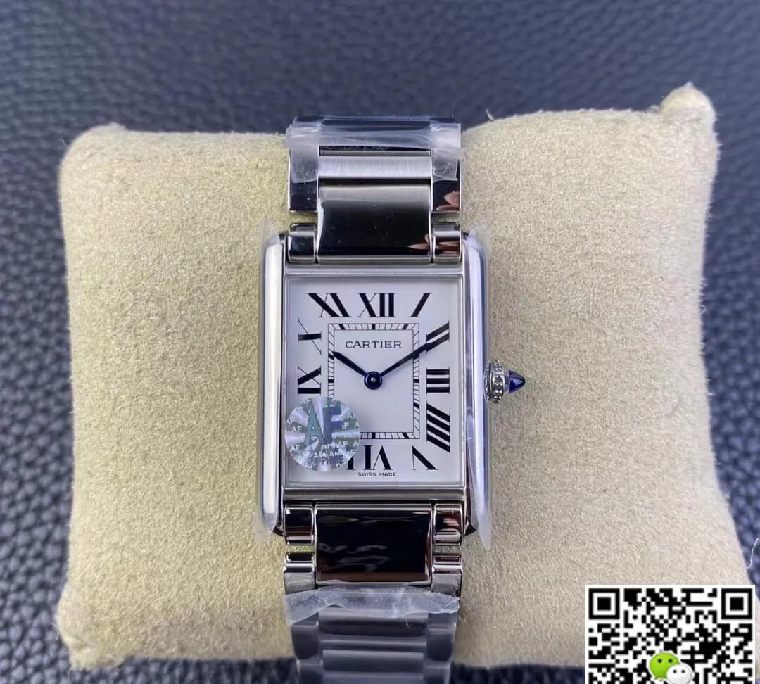 Cartier Tank WSTA0052 AF Factory 1:1 Best Edition Replica Watch Stainless Steel Strap