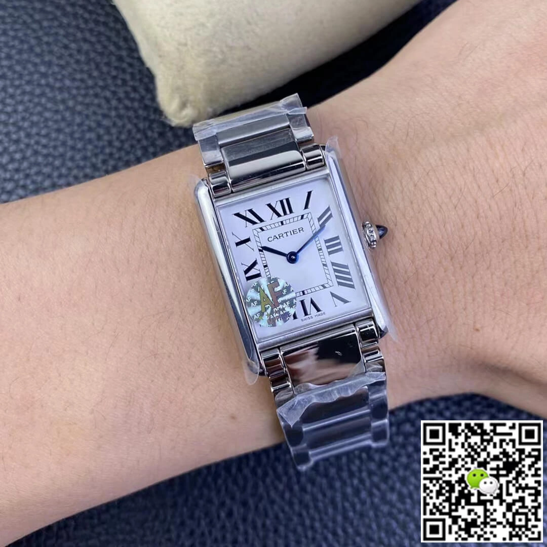 Cartier Tank WSTA0052 AF Factory 1:1 Best Edition Replica Watch Stainless Steel Strap