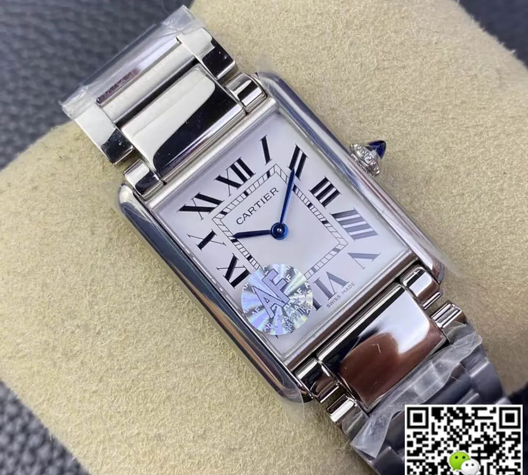 Cartier Tank WSTA0052 AF Factory 1:1 Best Edition Replica Watch Stainless Steel Strap
