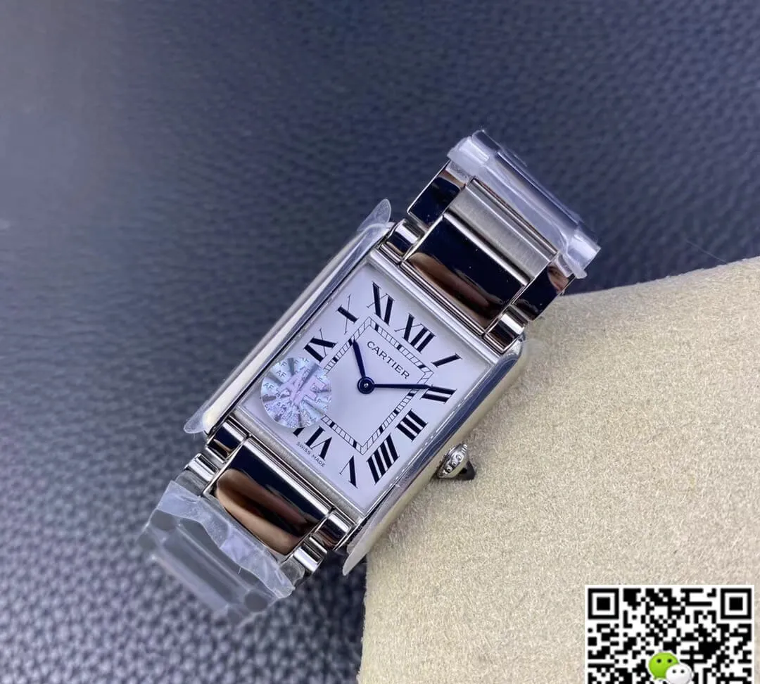 Cartier Tank WSTA0052 AF Factory 1:1 Best Edition Replica Watch Stainless Steel Strap