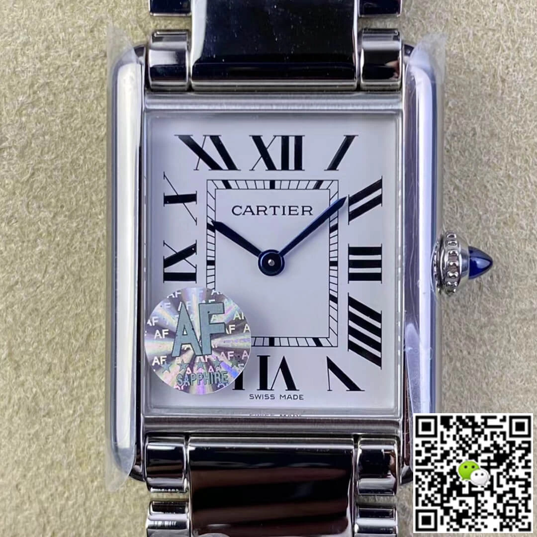 Cartier Tank WSTA0052 AF Factory 1:1 Best Edition Replica Watch Stainless Steel Strap