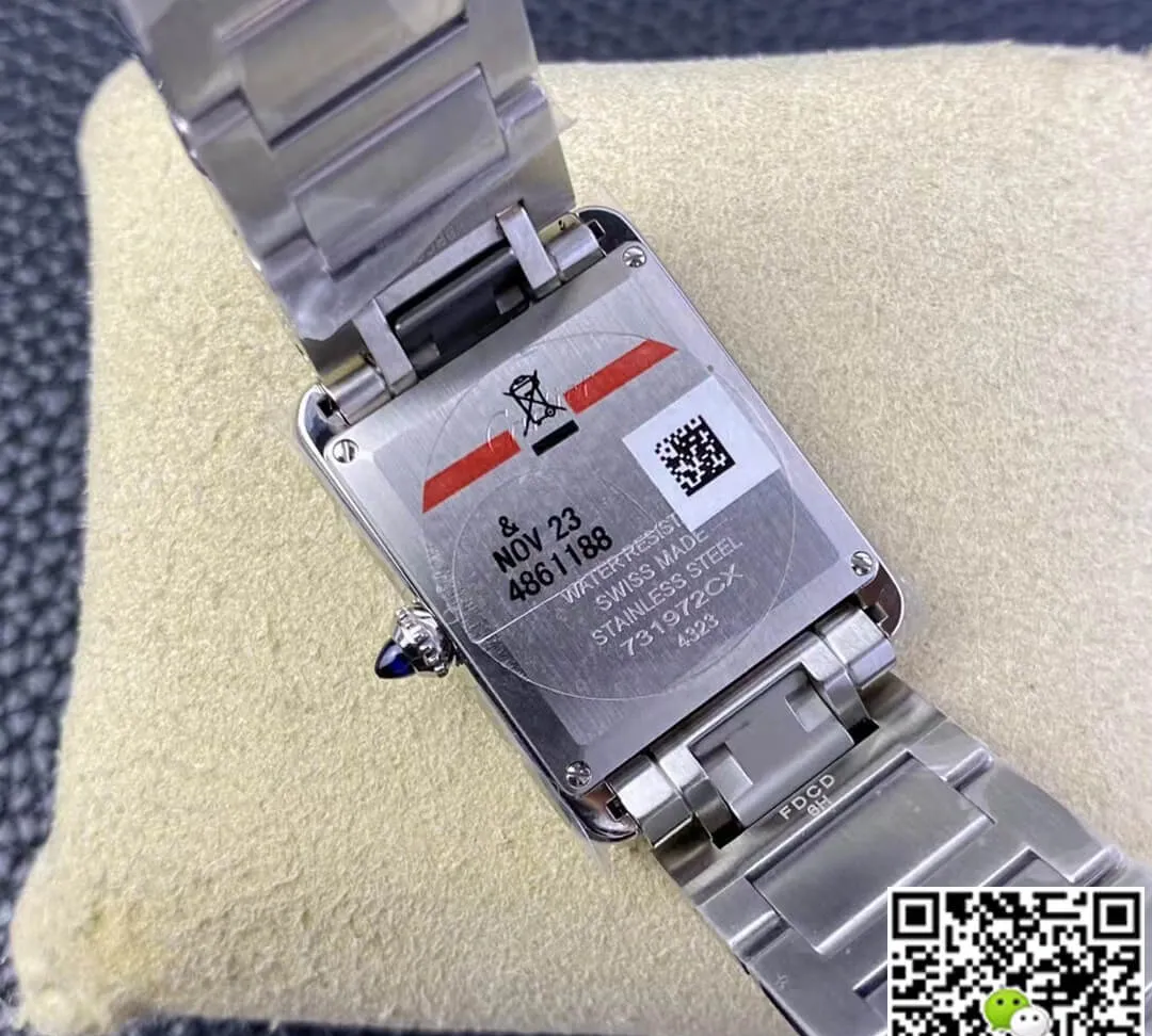 Cartier Tank WSTA0052 AF Factory 1:1 Best Edition Replica Watch Stainless Steel Strap