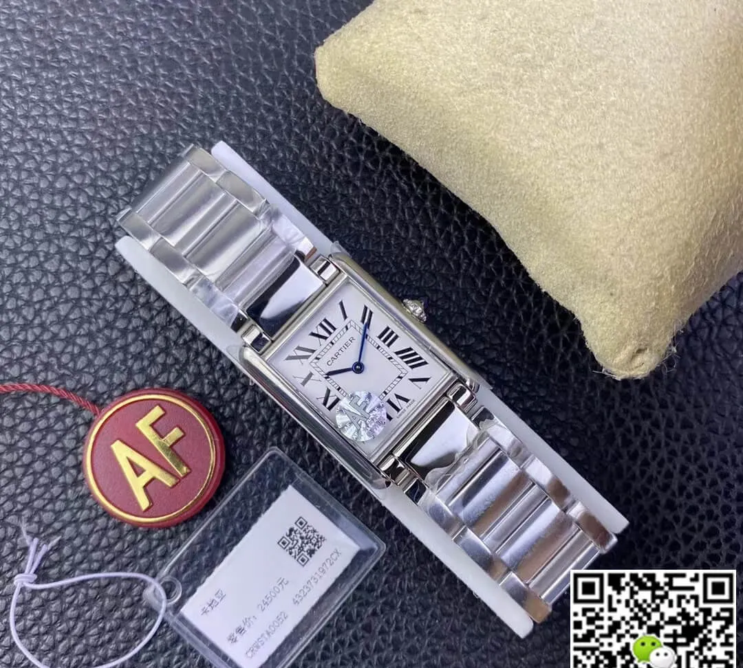 Cartier Tank WSTA0052 AF Factory 1:1 Best Edition Replica Watch Stainless Steel Strap