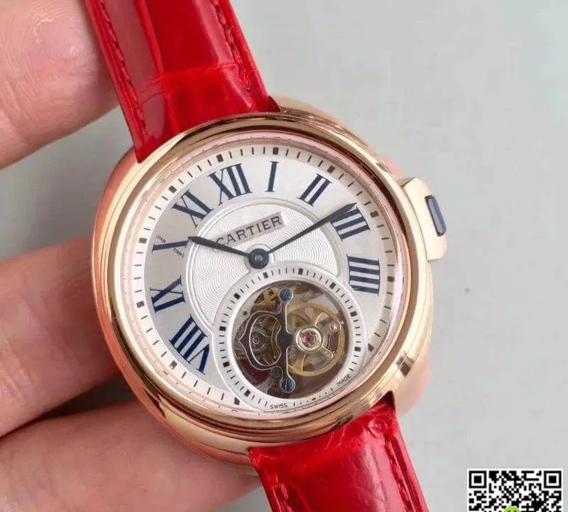 Drive De Cartier W4100013 Tourbillon 1:1 Best Edition Replica Watch Swiss Tourbillon Rose Gold