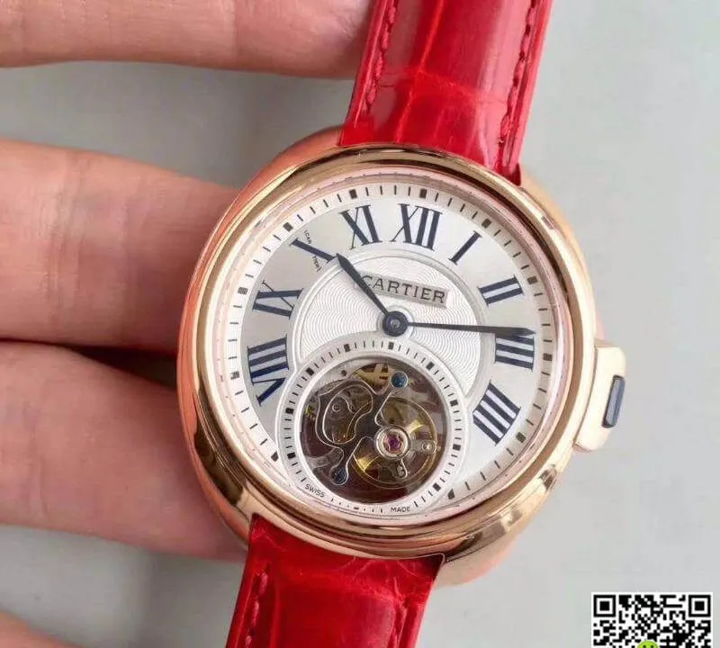 Drive De Cartier W4100013 Tourbillon 1:1 Best Edition Replica Watch Swiss Tourbillon Rose Gold