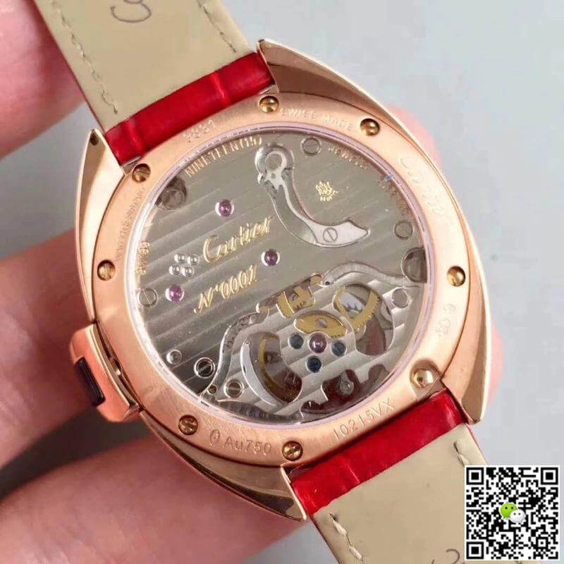 Drive De Cartier W4100013 Tourbillon 1:1 Best Edition Replica Watch Swiss Tourbillon Rose Gold