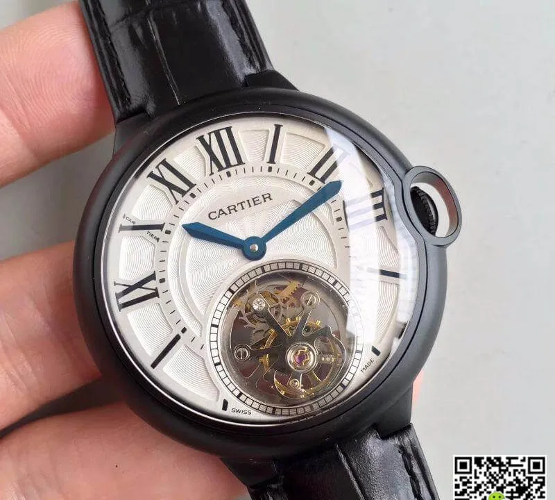 Ballon Bleu De Cartier W6920021 Tourbillon 1:1 Best Edition Replica Watch Swiss Tourbillon Black PVD