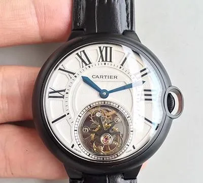 Ballon Bleu De Cartier W6920021 Tourbillon 1:1 Best Edition Replica Watch Swiss Tourbillon Black PVD