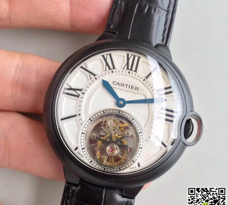 Ballon Bleu De Cartier W6920021 Tourbillon 1:1 Best Edition Replica Watch Swiss Tourbillon Black PVD
