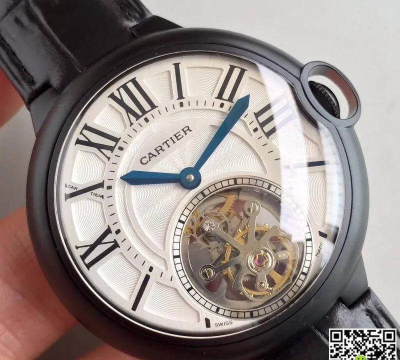 Ballon Bleu De Cartier W6920021 Tourbillon 1:1 Best Edition Replica Watch Swiss Tourbillon Black PVD