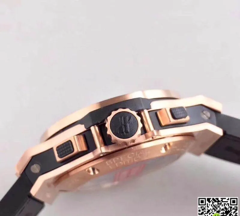 Hublot Big Bang 10 Years 1:1 Best Edition Replica Watch Swiss ETA4100 Black Skeleton Dial