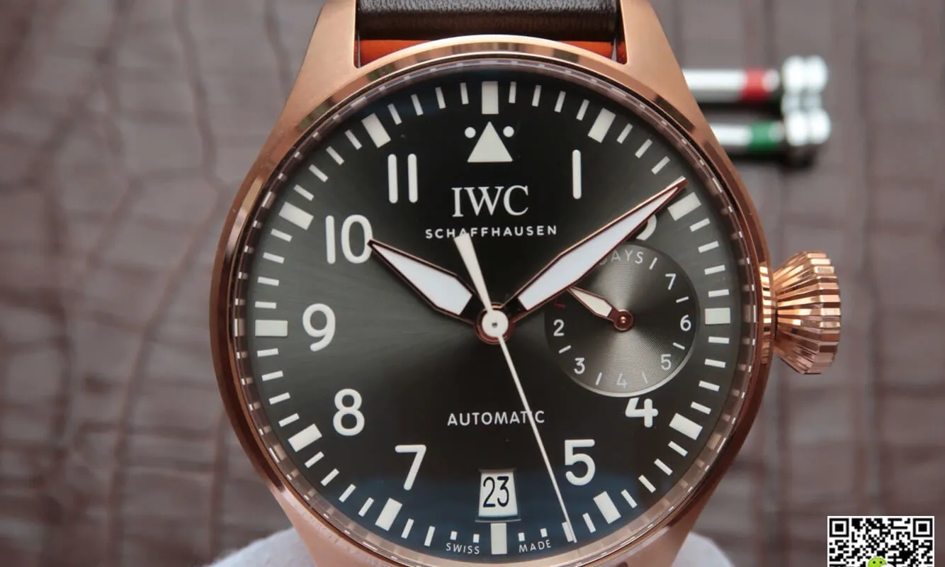 IWC Big Pilot IW500901 ZF Factory 1:1 Best Edition Replica Watch Stainless Steel Bezel