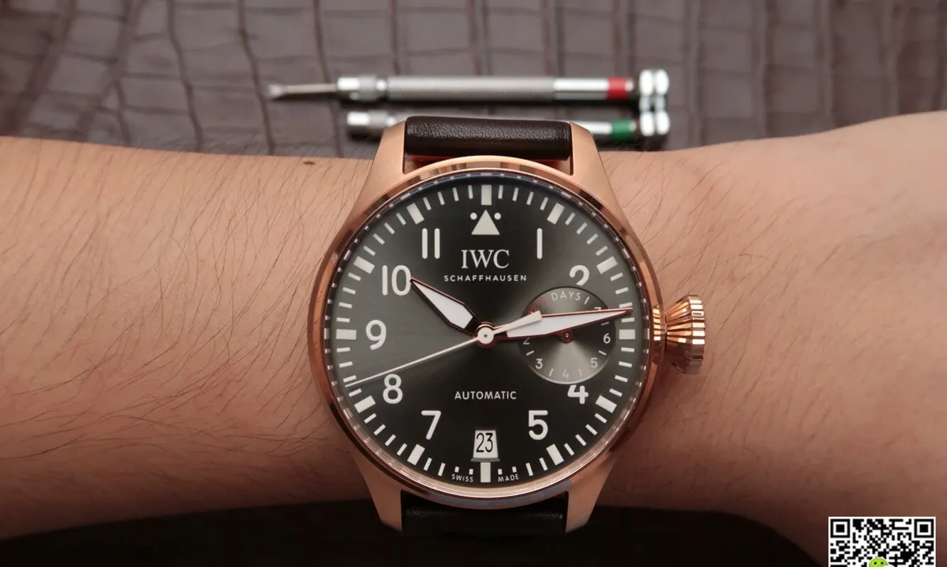 IWC Big Pilot IW500901 ZF Factory 1:1 Best Edition Replica Watch Stainless Steel Bezel
