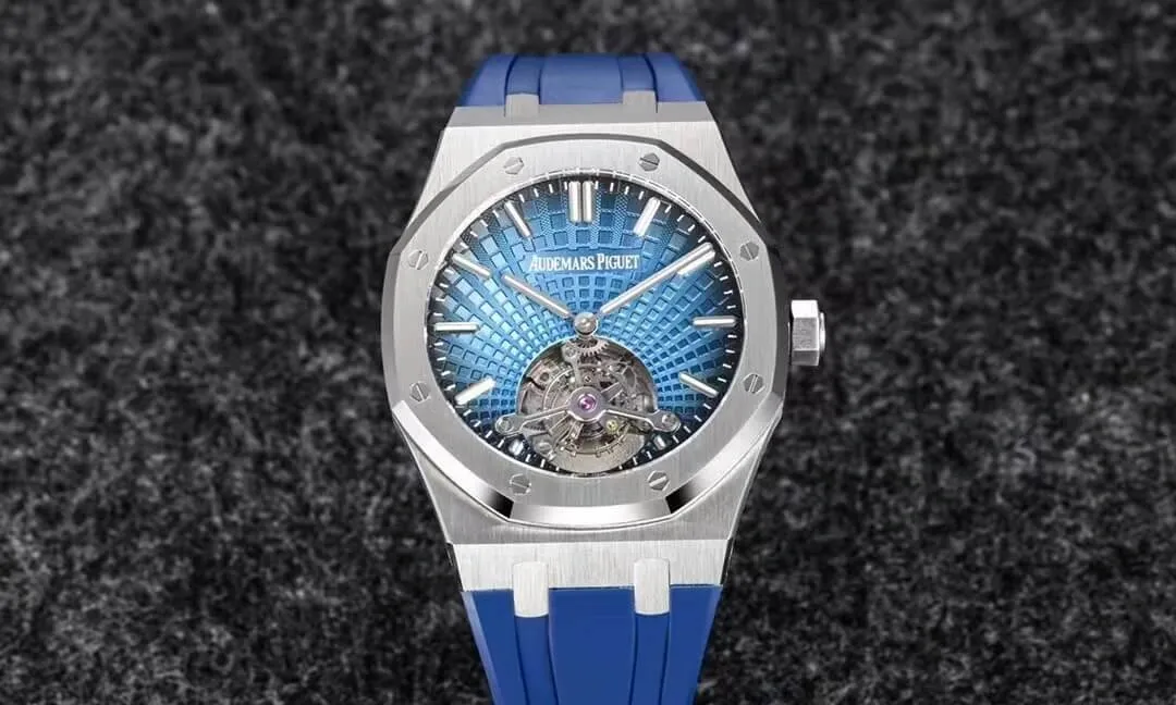 Audemars Piguet Royal Oak Tourbillon R8 Factory 1:1 Best Edition Replica Watch V3 Blue Dial