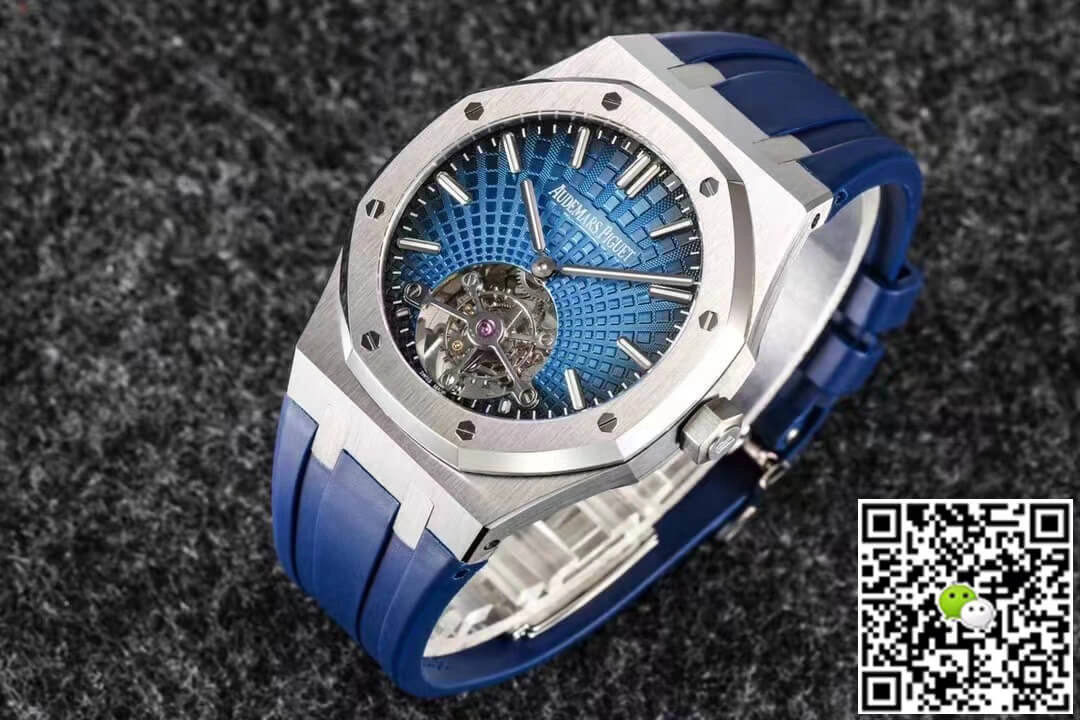 Audemars Piguet Royal Oak Tourbillon R8 Factory 1:1 Best Edition Replica Watch V3 Blue Dial