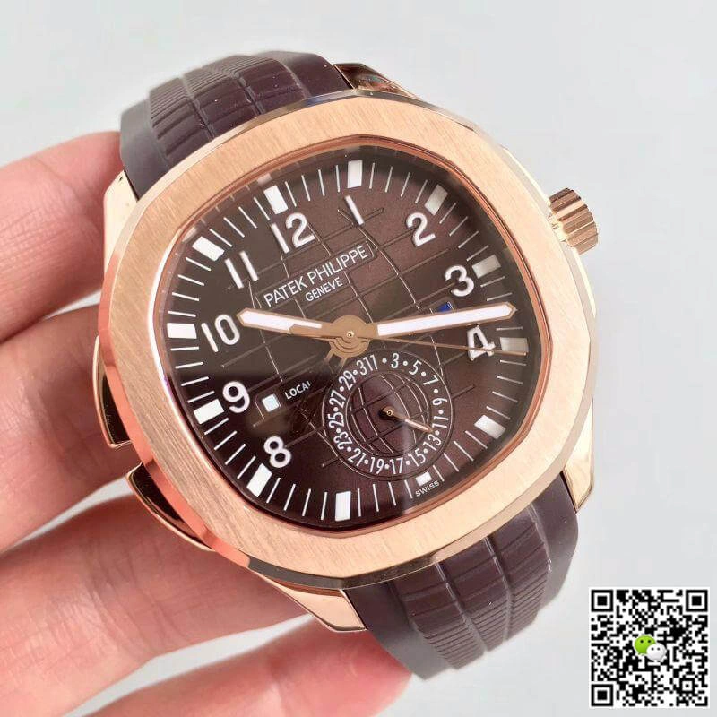 Patek Philippe Aquanaut Dual Time 5164R-001 1:1 Best Edition Replica Watch Swiss ETA324SC