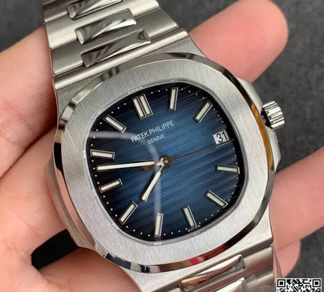 Patek Philippe Nautilus 5711 1A 010 GR Factory 1:1 Best Edition Replica Watch Silver Strap