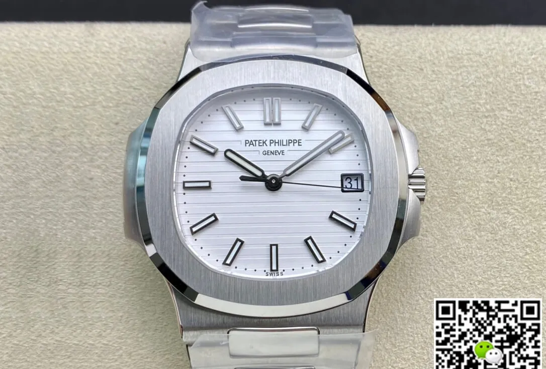Patek Philippe Nautilus 5711 1A-011 3K Factory 1:1 Best Edition Replica Watch Silver Strap