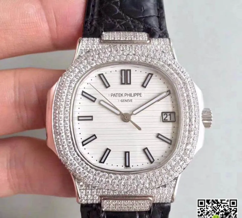 Patek Philippe Nautilus 5719 1G-001 1:1 Best Edition Replica Watch Swiss ETA324 White Dial