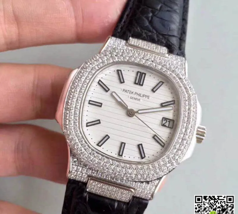 Patek Philippe Nautilus 5719 1G-001 1:1 Best Edition Replica Watch Swiss ETA324 White Dial