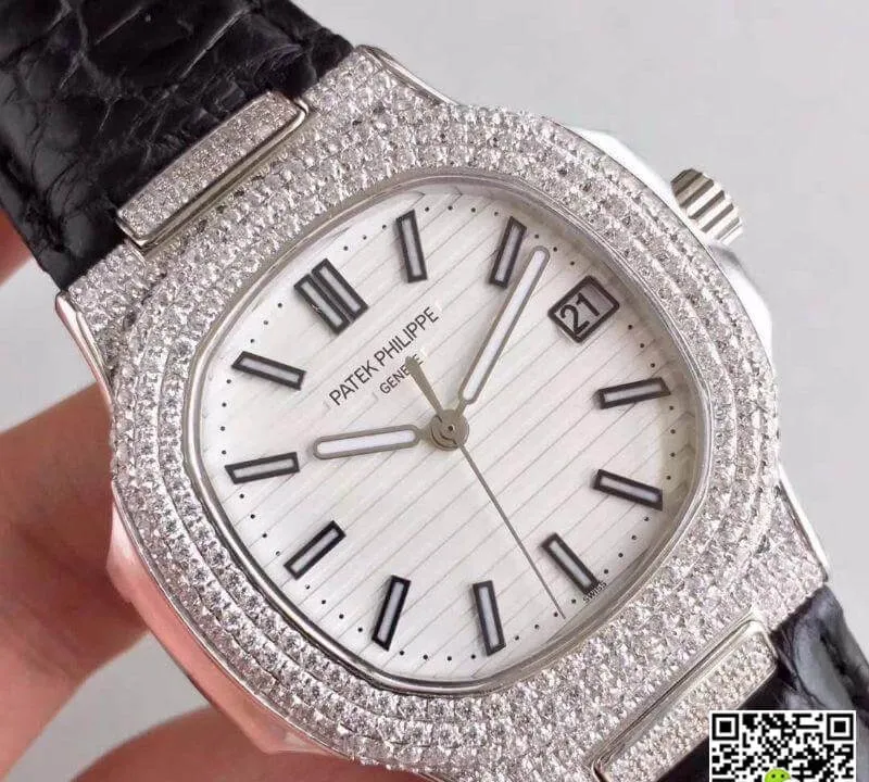 Patek Philippe Nautilus 5719 1G-001 1:1 Best Edition Replica Watch Swiss ETA324 White Dial