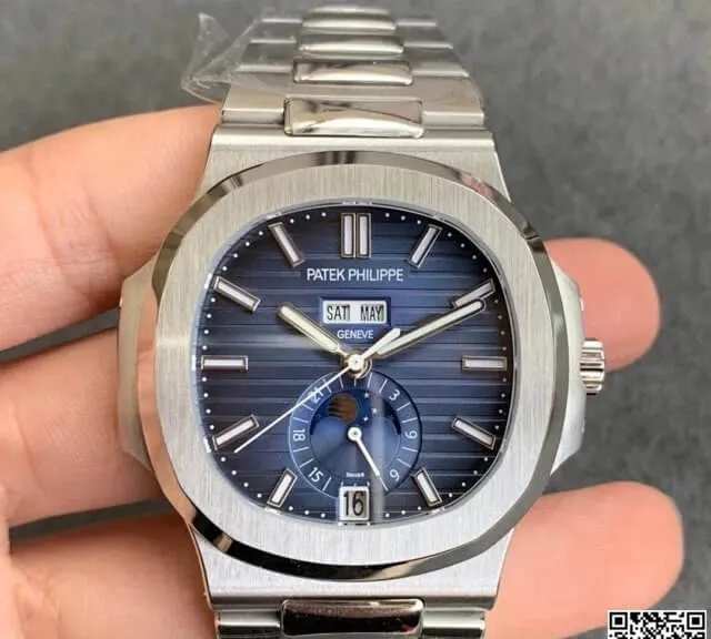 Patek Philippe Nautilus 5726 1A-014 GR Factory 1:1 Best Edition Replica Watch Silver Strap